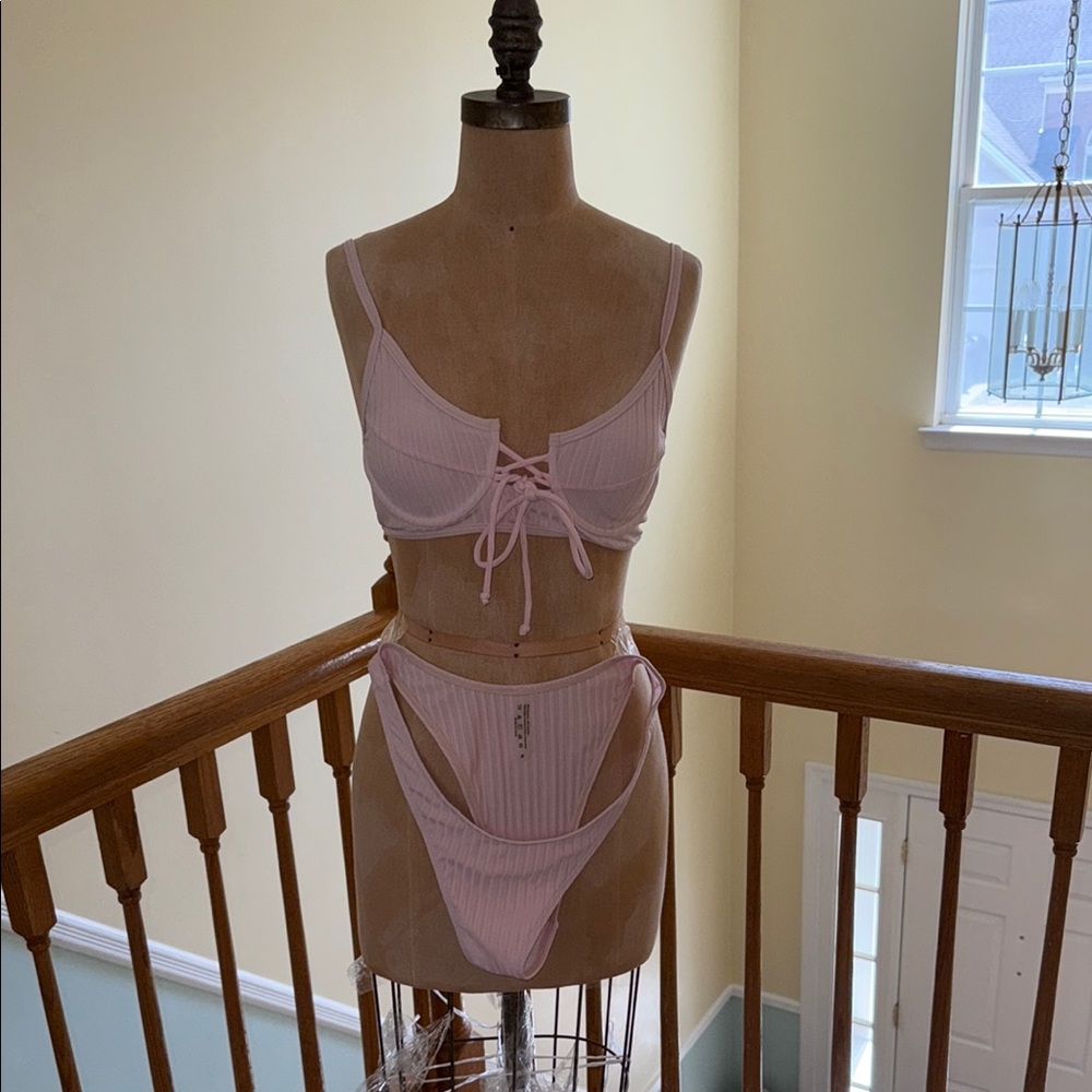 Women’s light pink bikini